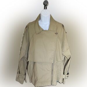 Free People We The Free Brenda Aviator Trench Coat Like New Women’s Jacket